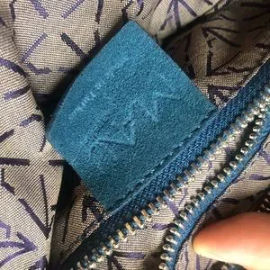 Manu Atelier Suede Fernweh Backpack Bag In Pavone/Blue Manu Atelier Suede Fernweh Backpack Bag In Pavone/Blue  main image 4